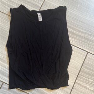 ALO Yoga Black Muscle Tee Soft Versatile Top